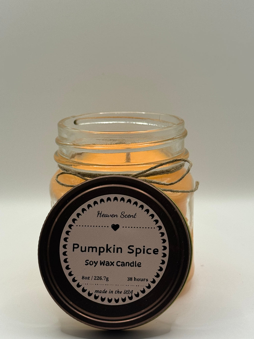 Pumpkin Spice Scented 8oz Soy Wax Candle