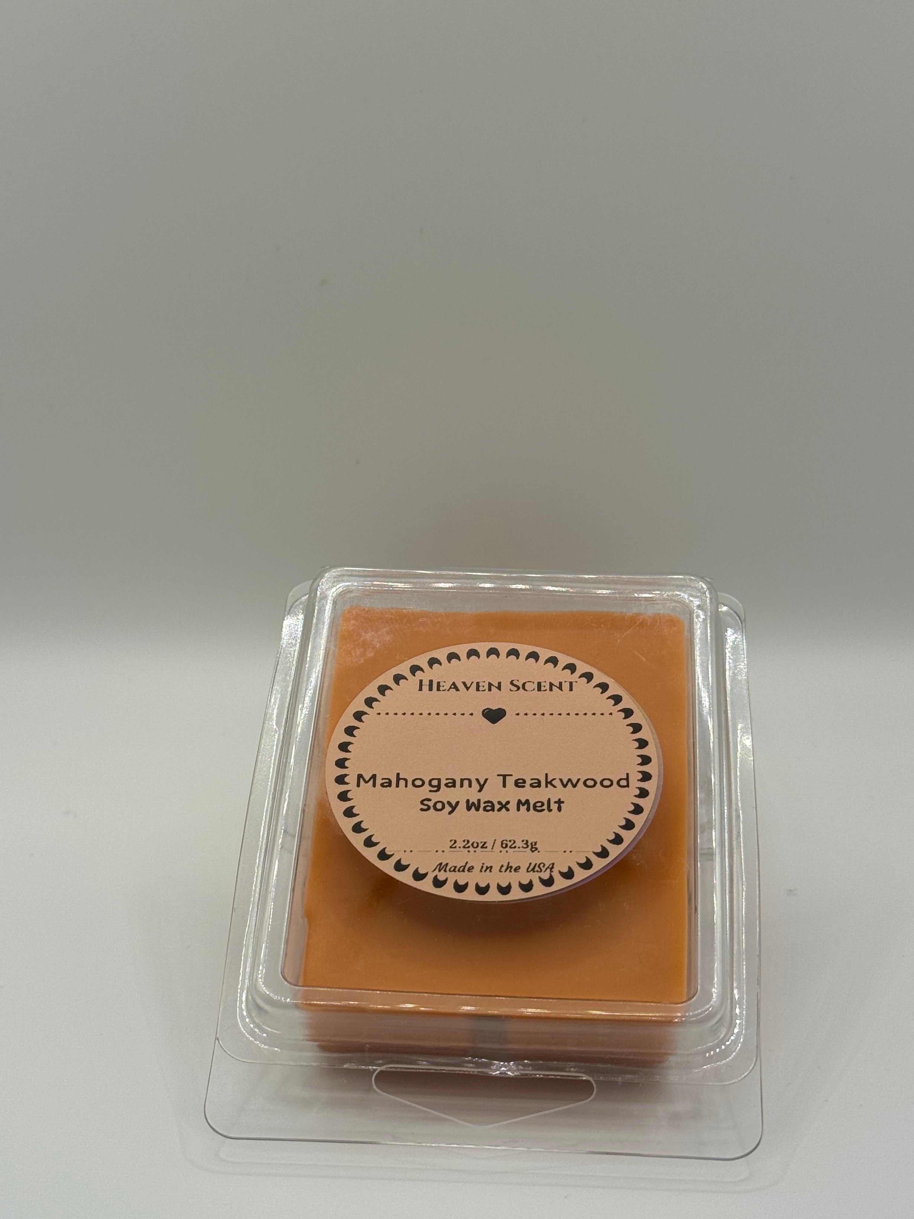 Mahogany Teakwood Scented 2.3oz Soy Wax Melt