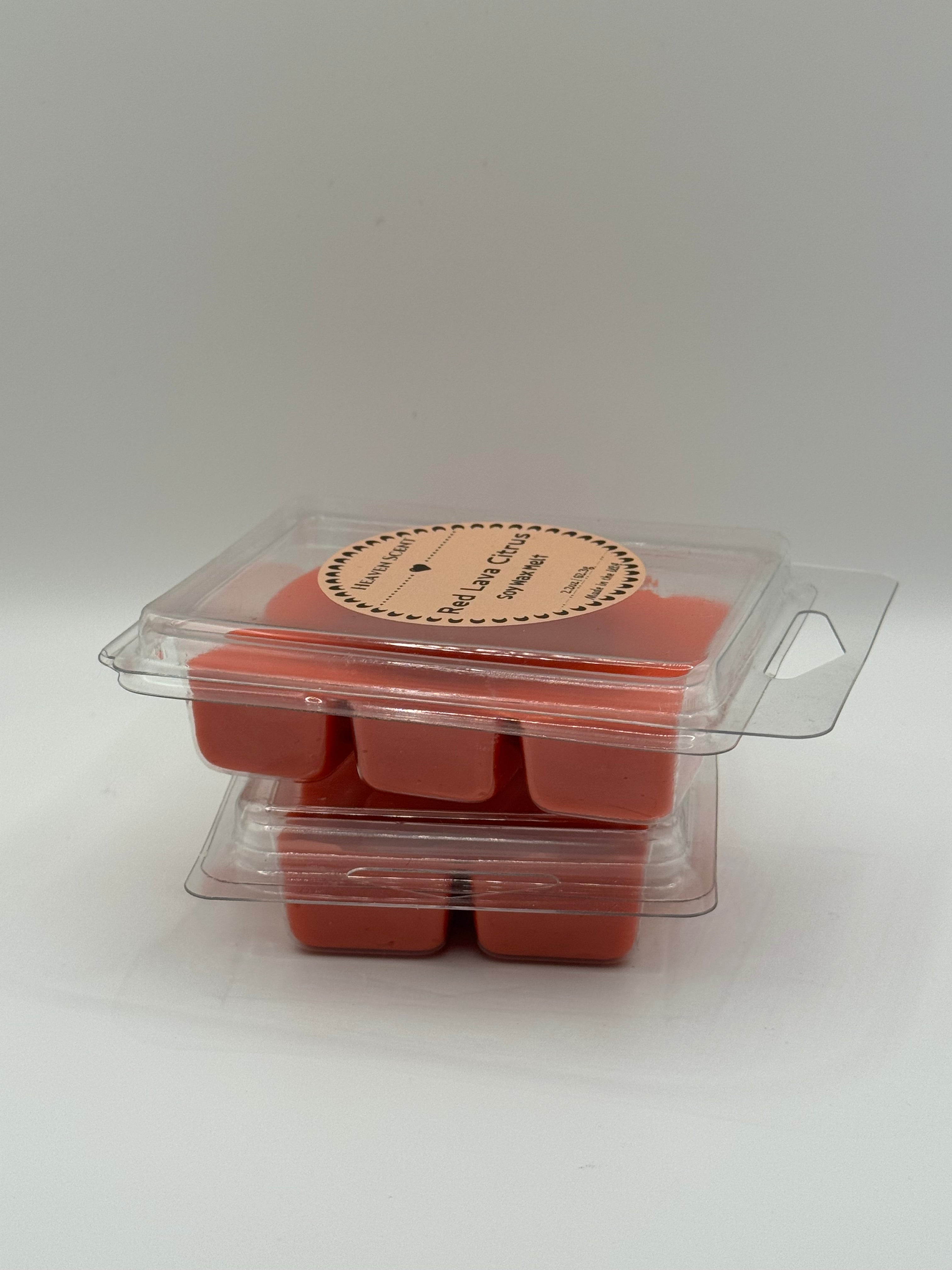 Red Lava Citrus Scented 2.3oz Soy Wax Melt